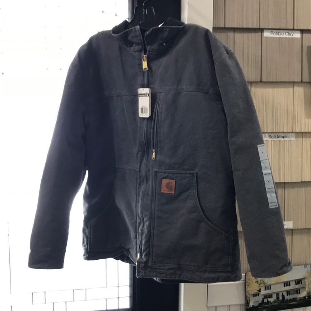 NWT Carhhartt Men’s Ridge Coat Sherpa Lined Gravel